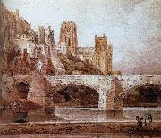 Thomas Girtin durham cathedral and bridge Sweden oil painting artist